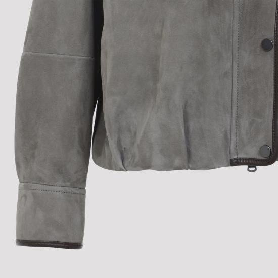 26SS 브루넬로 쿠치넬리 모닐리 쿠튀르 스웨이드 자켓 MPCAI7787 C8850 GREY - BRUNELLO CUCINELLI