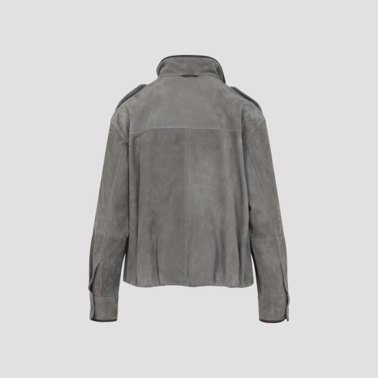 26SS 브루넬로 쿠치넬리 모닐리 쿠튀르 스웨이드 자켓 MPCAI7787 C8850 GREY - BRUNELLO CUCINELLI