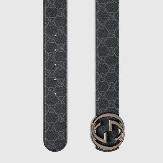 26SS 구찌 가죽 벨트 849862FAFGJ 1000 BLACK - GUCCI