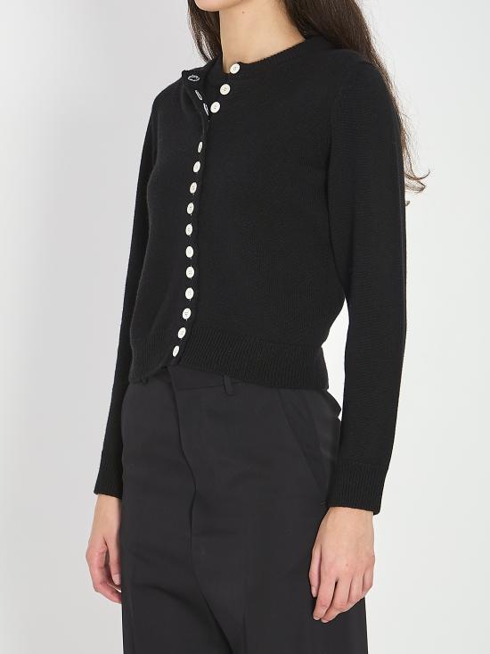 26SS 셀린느 헤리티지 캐시미어 트윈세트 가디건 RY0NG317V 38NO BLACK - CELINE