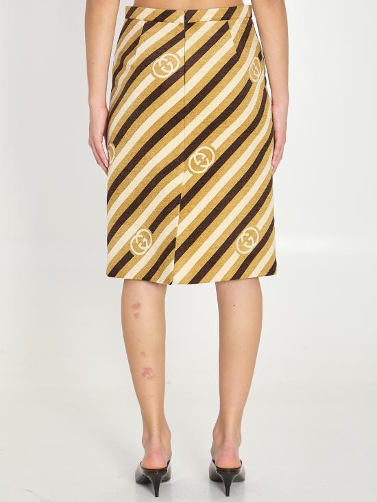 26SS 구찌 미디 스커트 854626ZAUMT 2006 BROWN - GUCCI