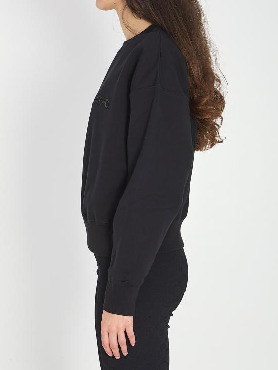 26SS 구찌 자수 코튼 저지 스웨트셔츠 837931XJHMP 1043 BLACK - GUCCI