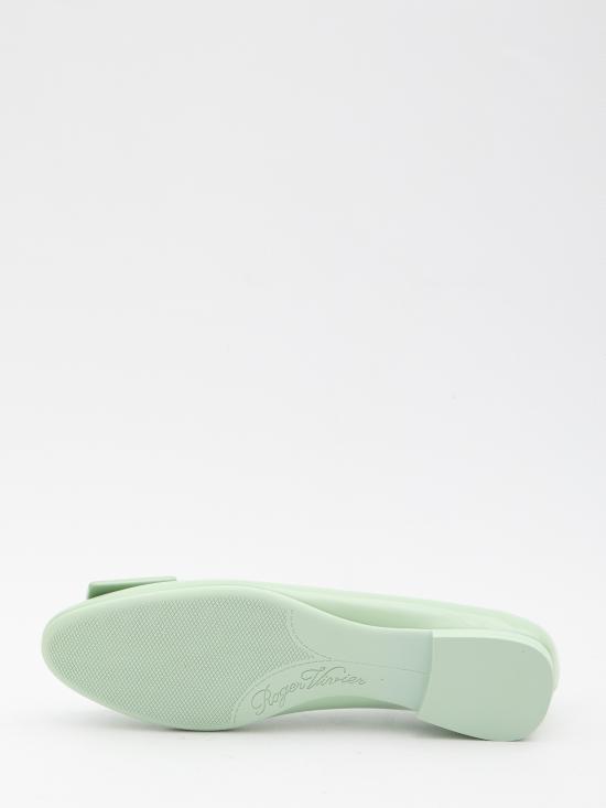 26SS 로저비비에 U 룩 발레리나 플랫 RVW66834910D1P PT033 GREEN - ROGER VIVIER