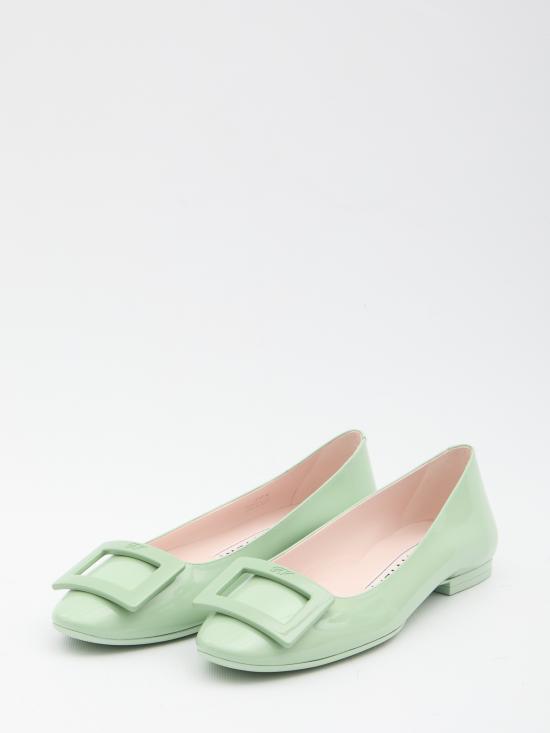26SS 로저비비에 U 룩 발레리나 플랫 RVW66834910D1P PT033 GREEN - ROGER VIVIER