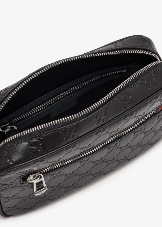 26SS 구찌 GG 엠블럼 스몰 크로스바디백 850242AAFOM 1053 BLACK - GUCCI