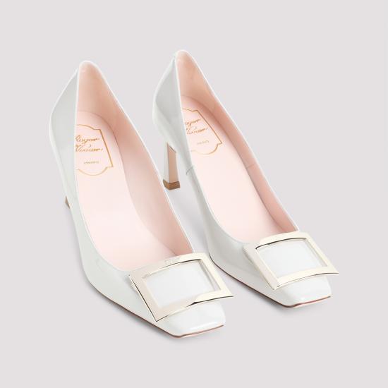 26SS 로저비비에 트럼펫 메탈 버클 펌프스 RVW40015280D1P B017 GREY - ROGER VIVIER