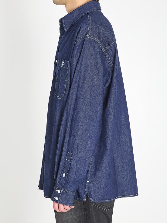 26SS 셀린느 긴팔 셔츠 RC0BE3241 GGG3 BLUE - CELINE