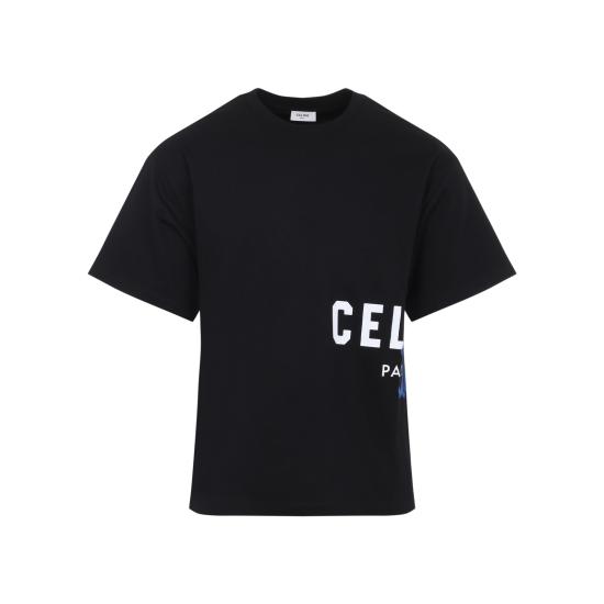 26SS 셀린느 코튼 저지 티셔츠 RX0HV1242 GDU0 BLACK - CELINE