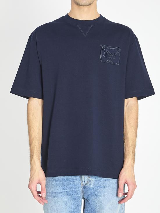 26SS 구찌 반팔 티셔츠 854505XJHN7 4055 BLUE