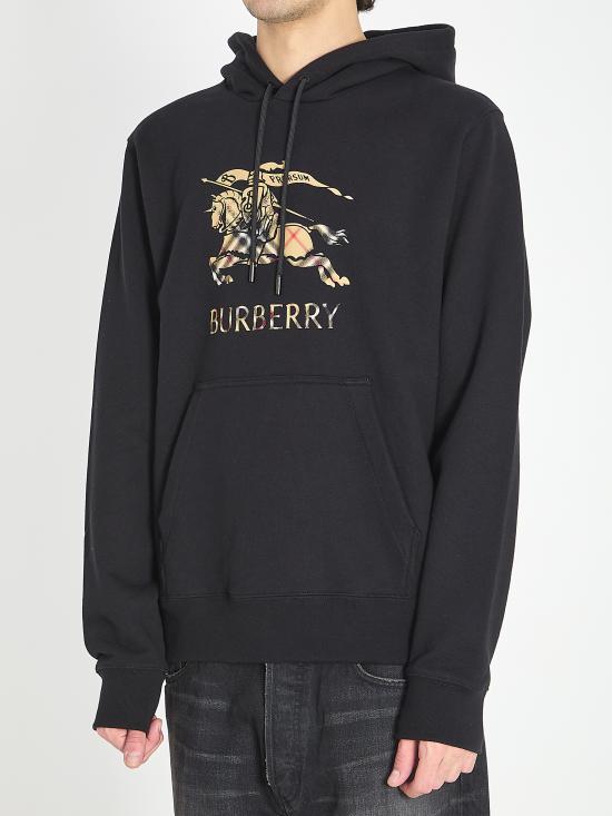 26SS 버버리 EKD 옴브레 코튼 후디 8119021 A1189 BLACK - BURBERRY