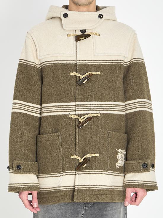 26SS 버버리 쇼츠 울 블렌드 해러게이트 더플 코트 8118037 C4895 BEIGE