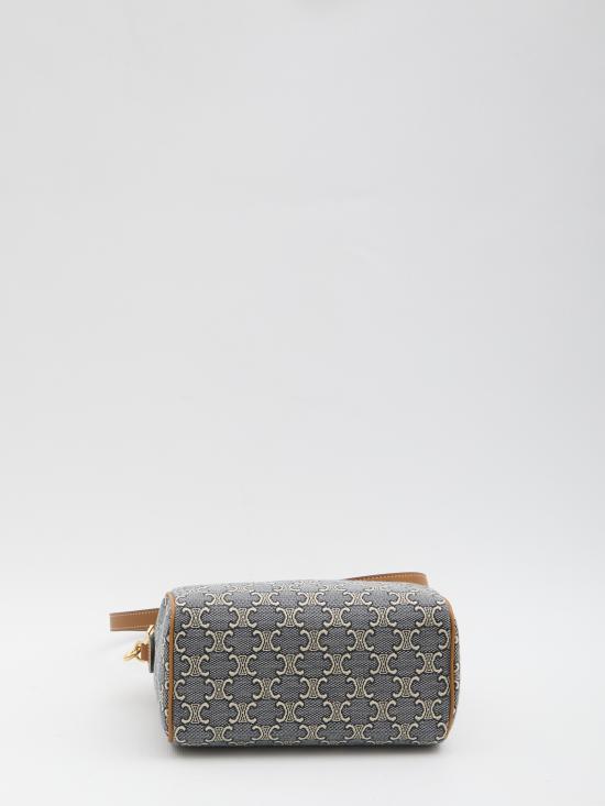 26SS 셀린느 트리옹프 자카드 앤 카프스킨 스몰 보스턴백 113772U29 07PM BEIGE - CELINE