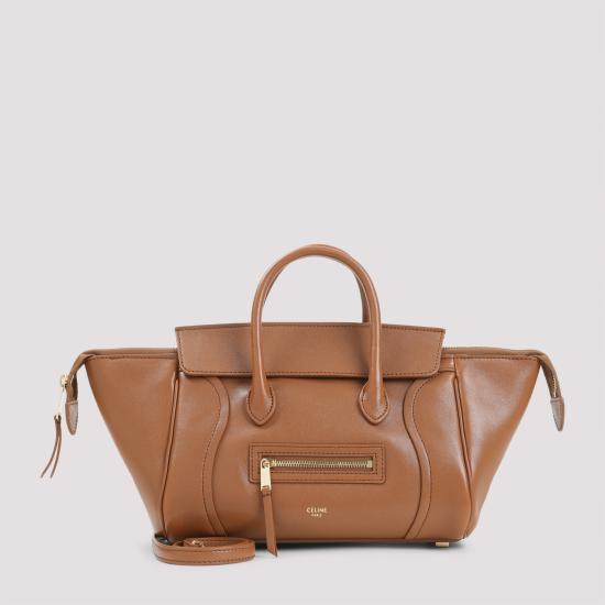 26SS 셀린느 스몰 뉴 러기지백 서플 샤이니 램스킨 124213GW2 GFY5 BROWN