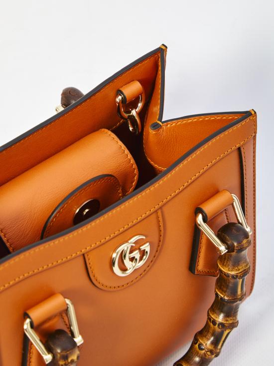 26SS 구찌 다이애나 스몰 토트백 832936AAEDB 7626 ORANGE - GUCCI
