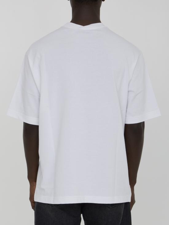 26SS 구찌 프린트 디테일 코튼 저지 티셔츠 784361XJGKB 9074 WHITE - GUCCI