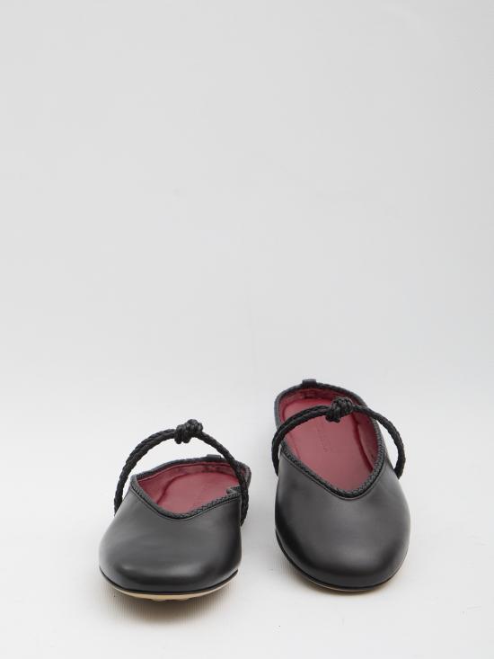 26SS 보테가베네타 플랫 슈즈 855863VBSD0 1000 BLACK - BOTTEGA VENETA