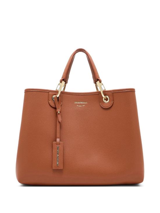 26SS 엠포리오 아르마니 MYEA 미디엄 쇼퍼백 EW000360AF12103M6030 LEATHER BROWN