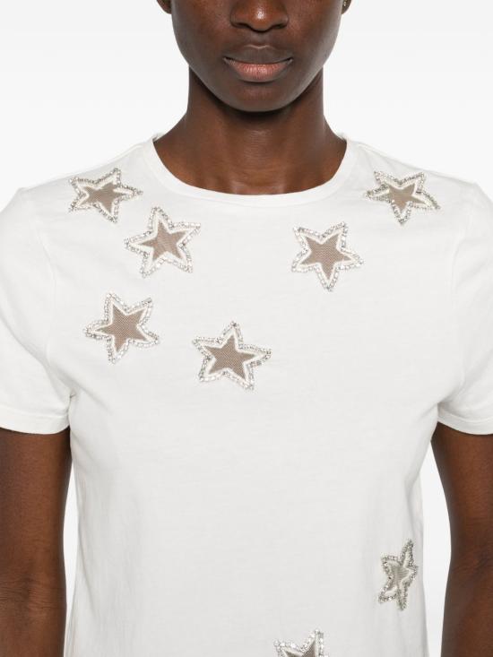 26SS 앨리스 앤 올리비아 반팔 티셔츠 CC511E12048A127 WHITE - ALICE & OLIVIA