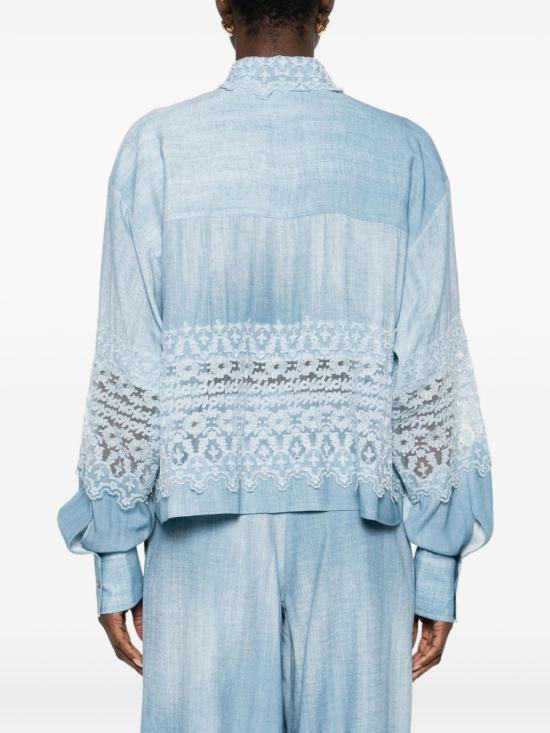 26SS 에르마노 설비노 셔츠 D482K368APEMYS4217 CLEAR BLUE - ERMANNO SCERVINO