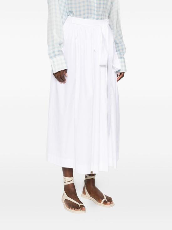 26SS 에르마노 설비노 롱 스커트 D482O305BQP10601 WHITE - ERMANNO SCERVINO