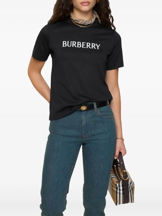 26SS 버버리 반팔 티셔츠 8118977A1189 BLACK - BURBERRY