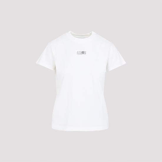 26SS MM6 메종마르지엘라 뉴메릭 코튼 저지 티셔츠 S52GC0327M20170101 WHITE - MM6 MAISON MARGIELA