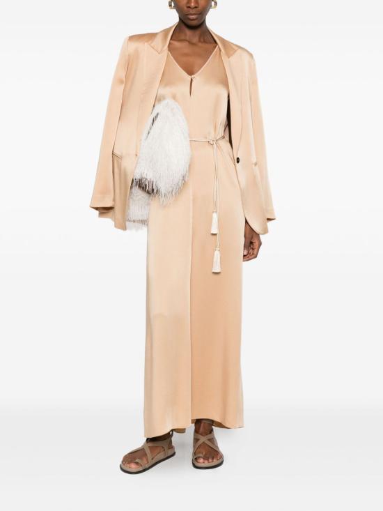 26SS 포르테포르테 미디 원피스 14554MYDRESSPAGLIERINO BEIGE - FORTE FORTE