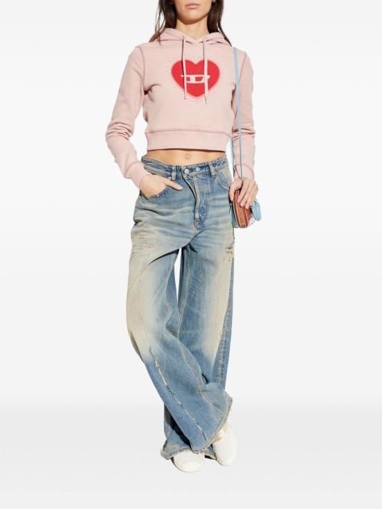 26SS 디젤 후드 티셔츠 A219520NSEX33L POWDER - DIESEL