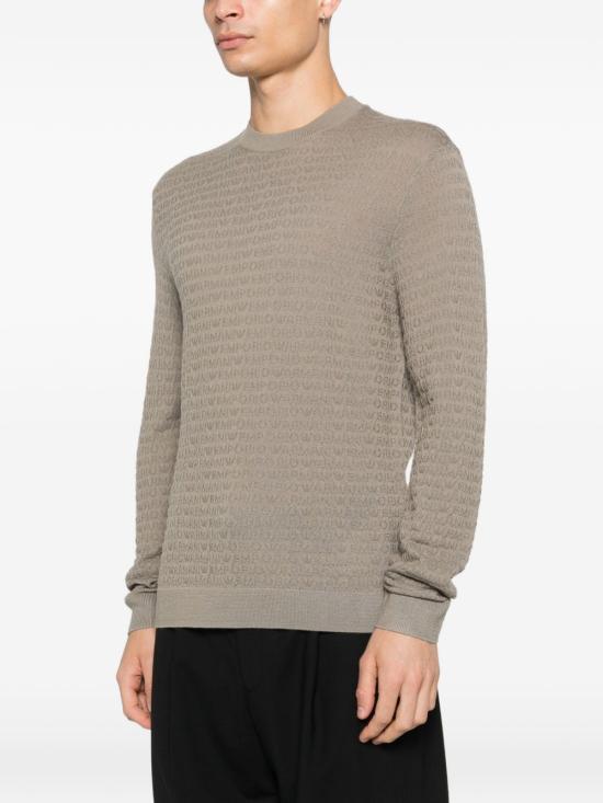 26SS 엠포리오 아르마니 스웨터 EM004378AF24416U8049 DOVE GREY - EMPORIO ARMANI