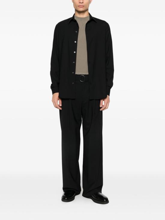 26SS 엠포리오 아르마니 긴팔 셔츠 EM000099TE19332UC001 BLACK - EMPORIO ARMANI