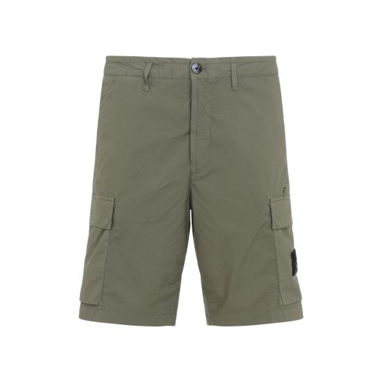 26SS 스톤 아일랜드 스트레치 코튼 텔라 파라슈트 카고 쇼츠 L1S15L100020S0003V005G GREEN - STONE ISLAND