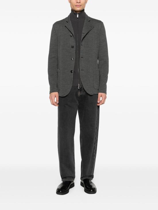 26SS 엠포리오 아르마니 스트레이트 팬츠 EM004717AF23101M8013 GREY - EMPORIO ARMANI