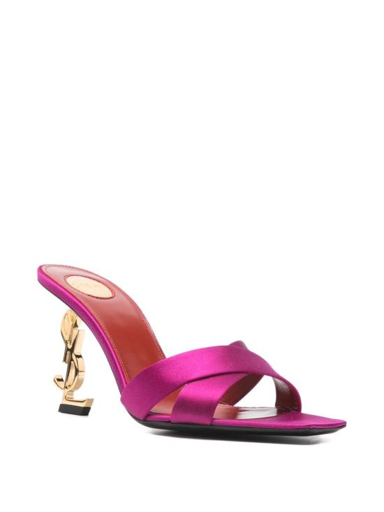 26SS 생로랑 새틴 크레이프 OPYUM 뮬 8189319QAB15518 FUCHSIA - SAINT LAURENT