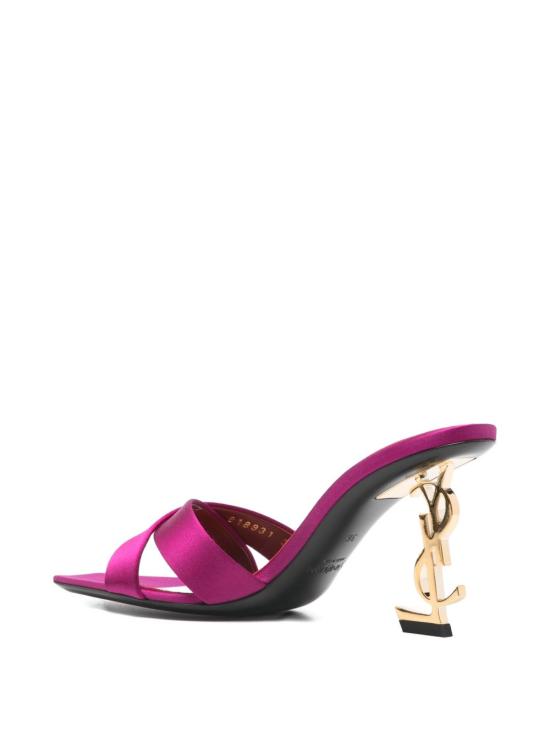 26SS 생로랑 새틴 크레이프 OPYUM 뮬 8189319QAB15518 FUCHSIA - SAINT LAURENT