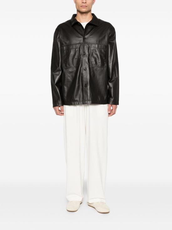 26SS 엠포리오 아르마니 가죽 자켓 EM004729AF22948U8168 BROWN - EMPORIO ARMANI