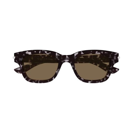  알렉산더 맥퀸 선글라스 AM0497S 002 Havana - ALEXANDER MCQUEEN