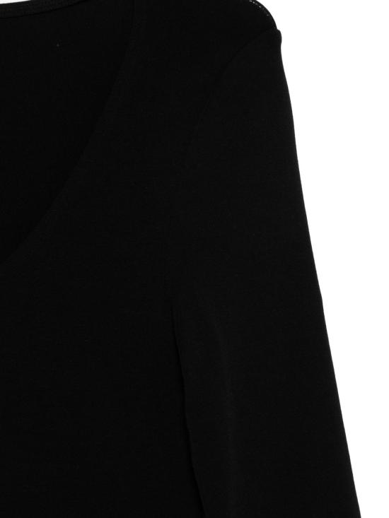 26SS 월포드 반팔 티셔츠 760707005 BLACK - WOLFORD