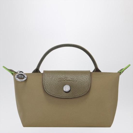 26SS 롱샴 르 플리아쥬 핸들 파우치 34175 919M04 GREEN