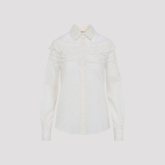 26SS 에르마노 설비노 셔츠 D482K328APJBN 10104 WHITE - ERMANNO SCERVINO