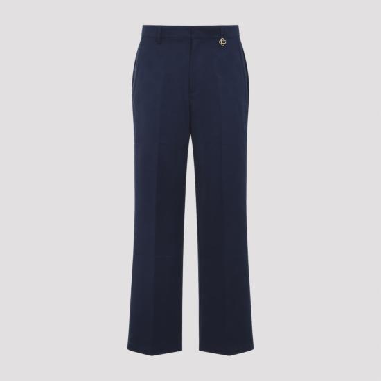 26SS 카사블랑카 스트레이트 팬츠 MSP26TR37902 NAVY BLUE - CASABLANCA