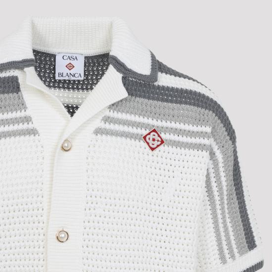 26SS 카사블랑카 긴팔 셔츠 MSP26KW93301 WHITE - CASABLANCA