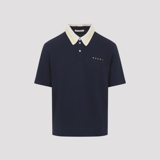 26SS 마르니 반팔 티셔츠 POMU0051LSUTC599 00B99 BLUE - MARNI