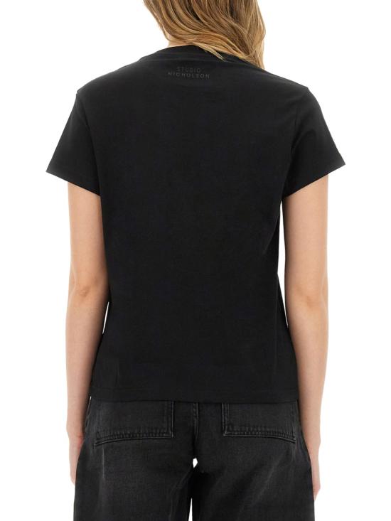  스튜디오 니콜슨 반팔 티셔츠 MARINESNW1619 BLACK - STUDIO NICHOLSON