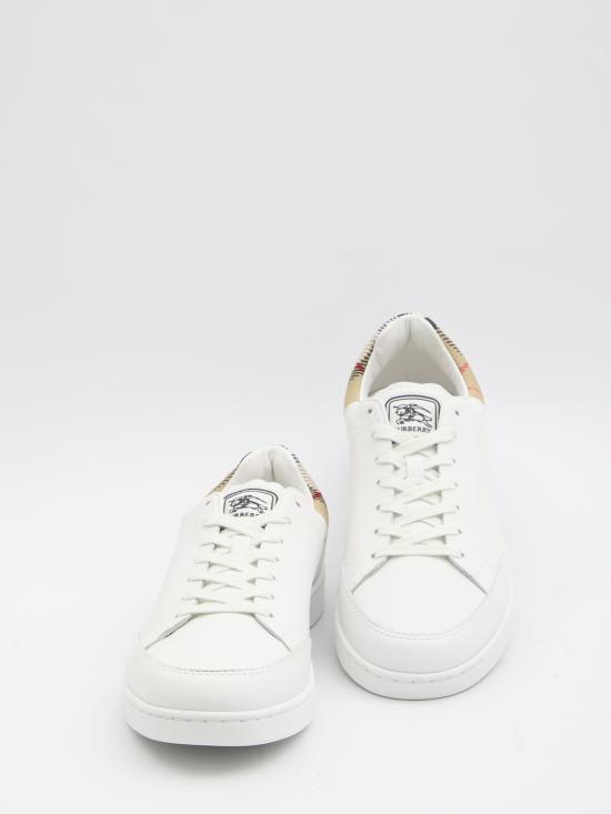 26SS 버버리 레더 세트 스니커즈 8118850 A1464 WHITE - BURBERRY