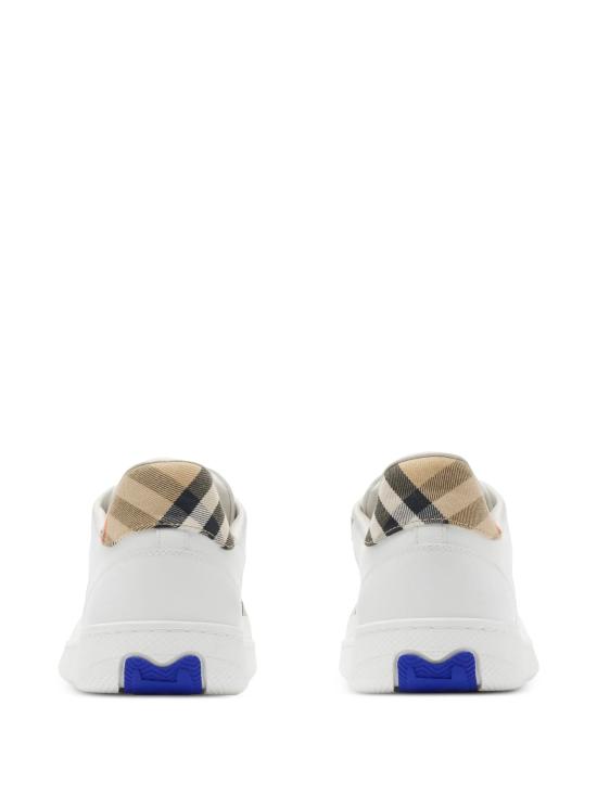 26SS 버버리 레더 체크 테라스 스니커즈 8108654 A1464 WHITE - BURBERRY