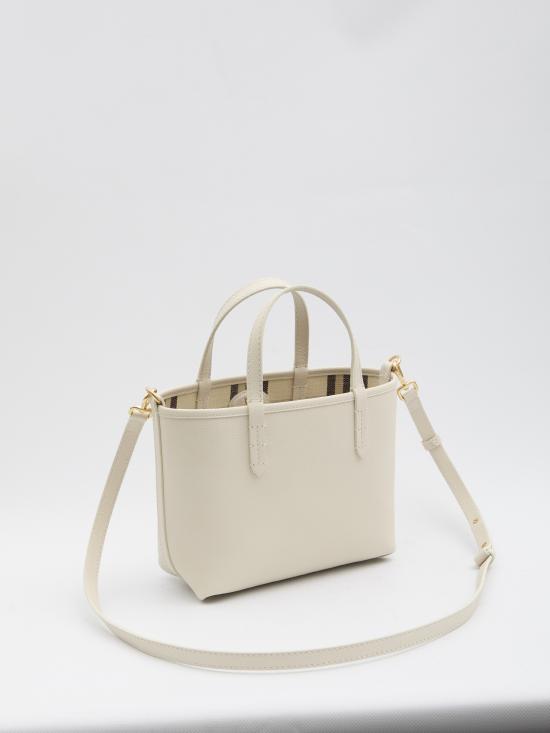 26SS 버버리 미니 리버시블 블룸즈버리 토트백 8119626 B7348 BEIGE - BURBERRY