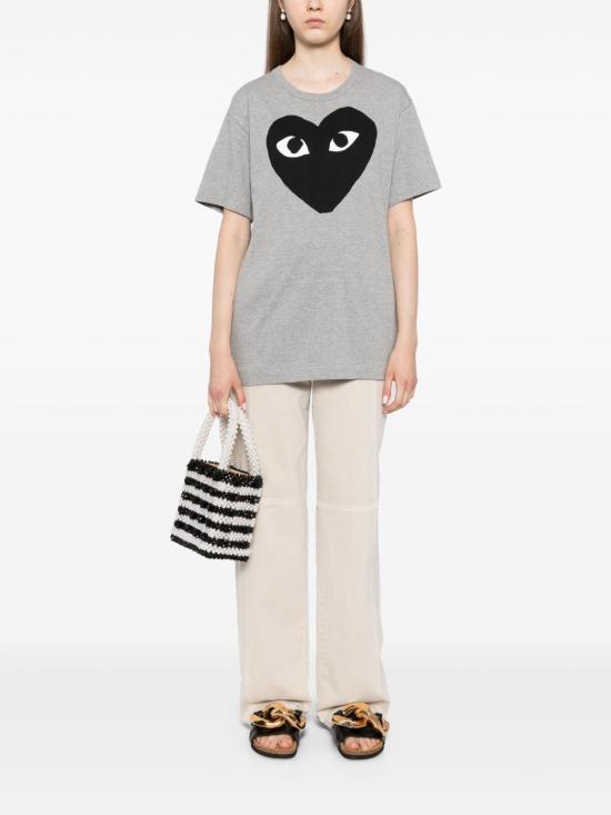 25FW 꼼데가르송 반팔 티셔츠 AXT0841 GREY - COMME DES GARCONS