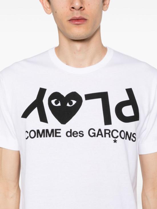 25FW 꼼데가르송 반팔 티셔츠 AXT0681 WHITE - COMME DES GARCONS