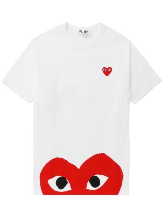 25FW 꼼데가르송 반팔 티셔츠 AXT0341 WHITE