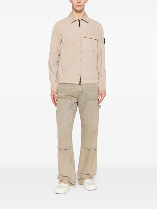 26SS 스톤 아일랜드 긴팔 셔츠 L1S151200008S00WNV019A BEIGE - STONE ISLAND